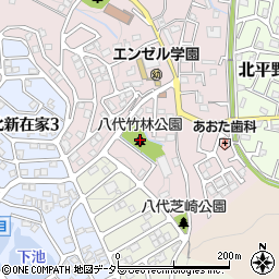 八代竹林公園周辺の地図