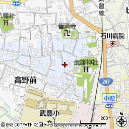 愛知県知多郡武豊町上ケ周辺の地図