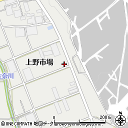 愛知県豊川市千両町上野市場周辺の地図