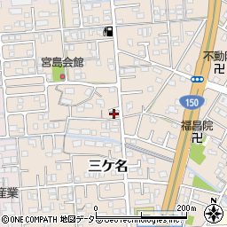 静岡県焼津市三ケ名603周辺の地図