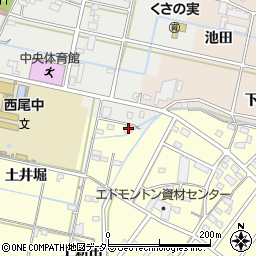 愛知県西尾市今川町上新田4周辺の地図
