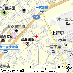 愛知県豊川市一宮町上新切520-2周辺の地図