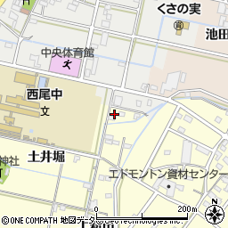 愛知県西尾市今川町上新田1周辺の地図