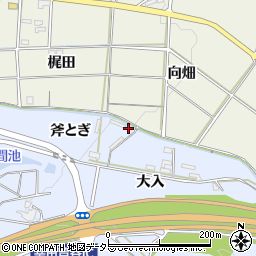 愛知県額田郡幸田町芦谷斧とぎ48周辺の地図