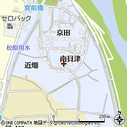 愛知県豊川市松原町南貝津周辺の地図