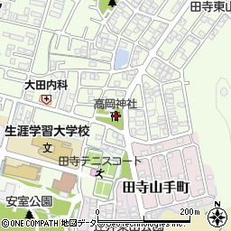 高岡神社周辺の地図