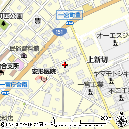 愛知県豊川市一宮町上新切520-4周辺の地図