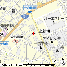 愛知県豊川市一宮町上新切502周辺の地図