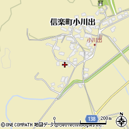 滋賀県甲賀市信楽町小川出268周辺の地図
