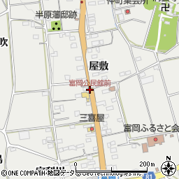 富岡公民館前周辺の地図