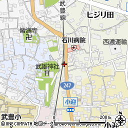 愛知県知多郡武豊町ヒジリ田18周辺の地図