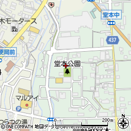 堂本公民館周辺の地図