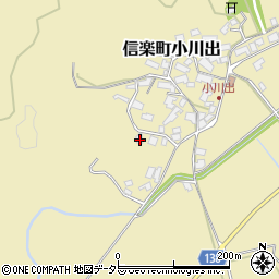 滋賀県甲賀市信楽町小川出291周辺の地図
