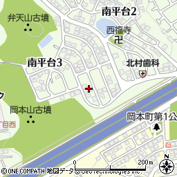 大阪府高槻市南平台3丁目6周辺の地図