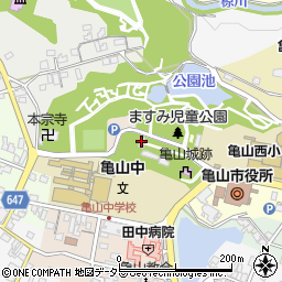 亀山神社周辺の地図