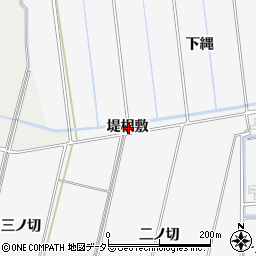 愛知県西尾市平坂町堤根敷周辺の地図