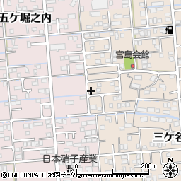 静岡県焼津市三ケ名637-5周辺の地図