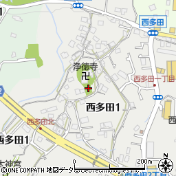 西多田児童遊園地周辺の地図