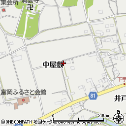愛知県新城市富岡中屋敷37周辺の地図