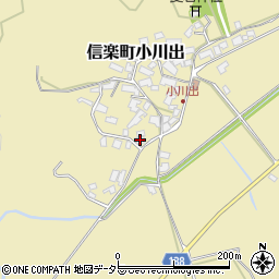 滋賀県甲賀市信楽町小川出267周辺の地図
