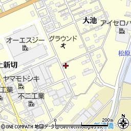 愛知県豊川市一宮町上新切186周辺の地図
