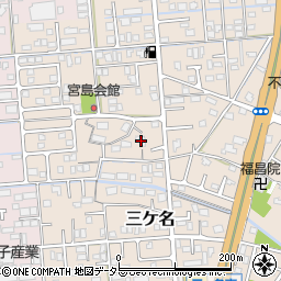 静岡県焼津市三ケ名613周辺の地図