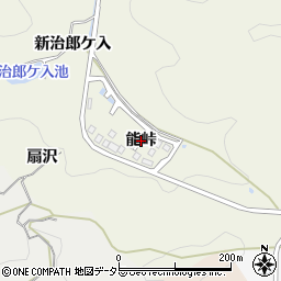 愛知県額田郡幸田町野場能峠周辺の地図