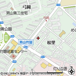 京都府八幡市男山松里12周辺の地図