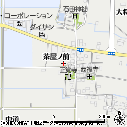 京都府八幡市岩田茶屋ノ前17-2周辺の地図