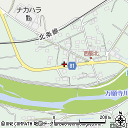 兵庫県小野市西脇町647-1周辺の地図