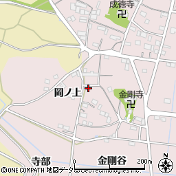 愛知県豊川市西原町（岡ノ上）周辺の地図