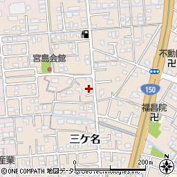 静岡県焼津市三ケ名605周辺の地図