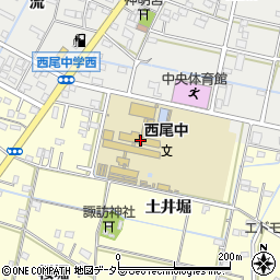 愛知県西尾市今川町土井堀1周辺の地図