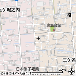 静岡県焼津市三ケ名637-13周辺の地図