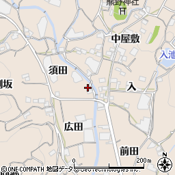 愛知県蒲郡市坂本町須田35-1周辺の地図