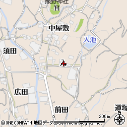 愛知県蒲郡市坂本町入周辺の地図