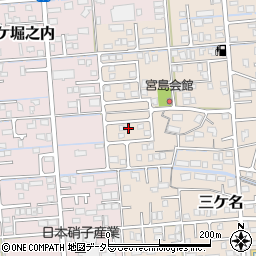 静岡県焼津市三ケ名637周辺の地図