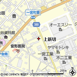 愛知県豊川市一宮町上新切501-3周辺の地図