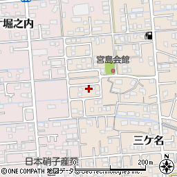 静岡県焼津市三ケ名637-16周辺の地図
