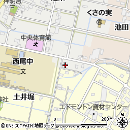 愛知県西尾市丁田町前通83周辺の地図