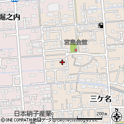 静岡県焼津市三ケ名637-17周辺の地図