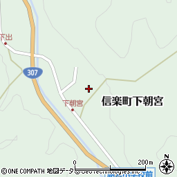 滋賀県甲賀市信楽町下朝宮462周辺の地図