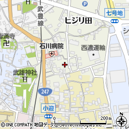 愛知県知多郡武豊町ヒジリ田88周辺の地図