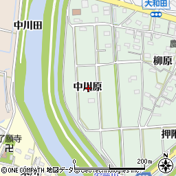 愛知県西尾市高河原町中川原周辺の地図