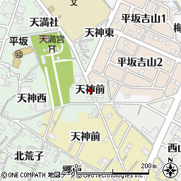 愛知県西尾市楠村町天神前周辺の地図