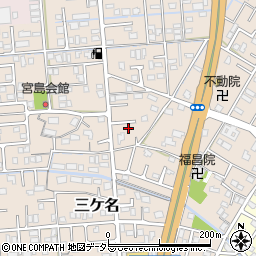 静岡県焼津市三ケ名594-5周辺の地図