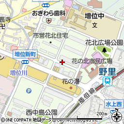 兵庫県姫路市増位新町周辺の地図