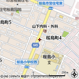 セブンイレブン鈴鹿桜島５丁目店周辺の地図
