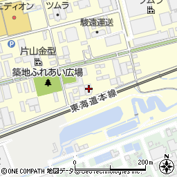 静岡県藤枝市築地655周辺の地図