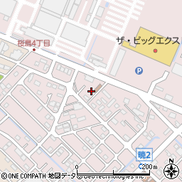 暁町集会所周辺の地図